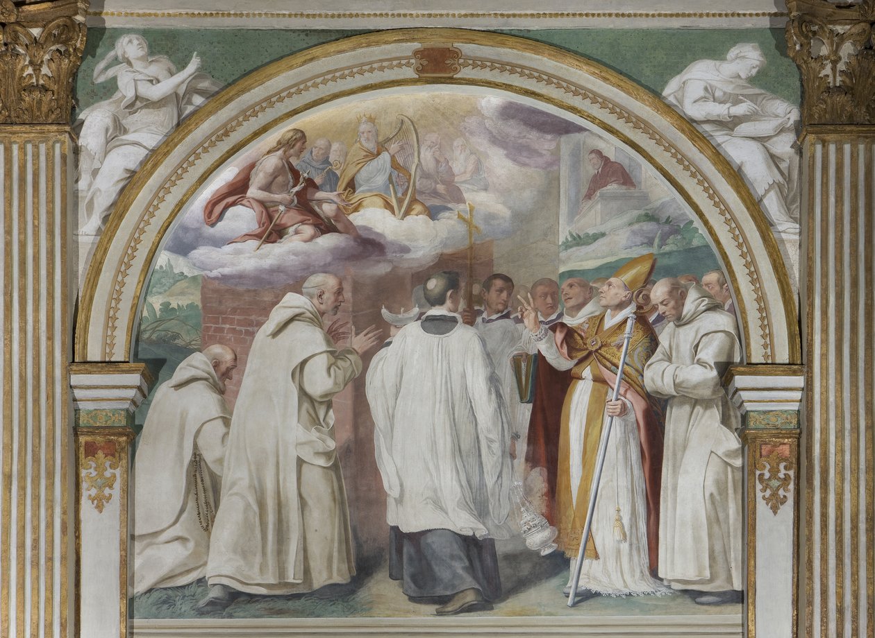Saint Hugh grunnlegger av det første karteusiske klosteret, 1629 av Daniele Crespi