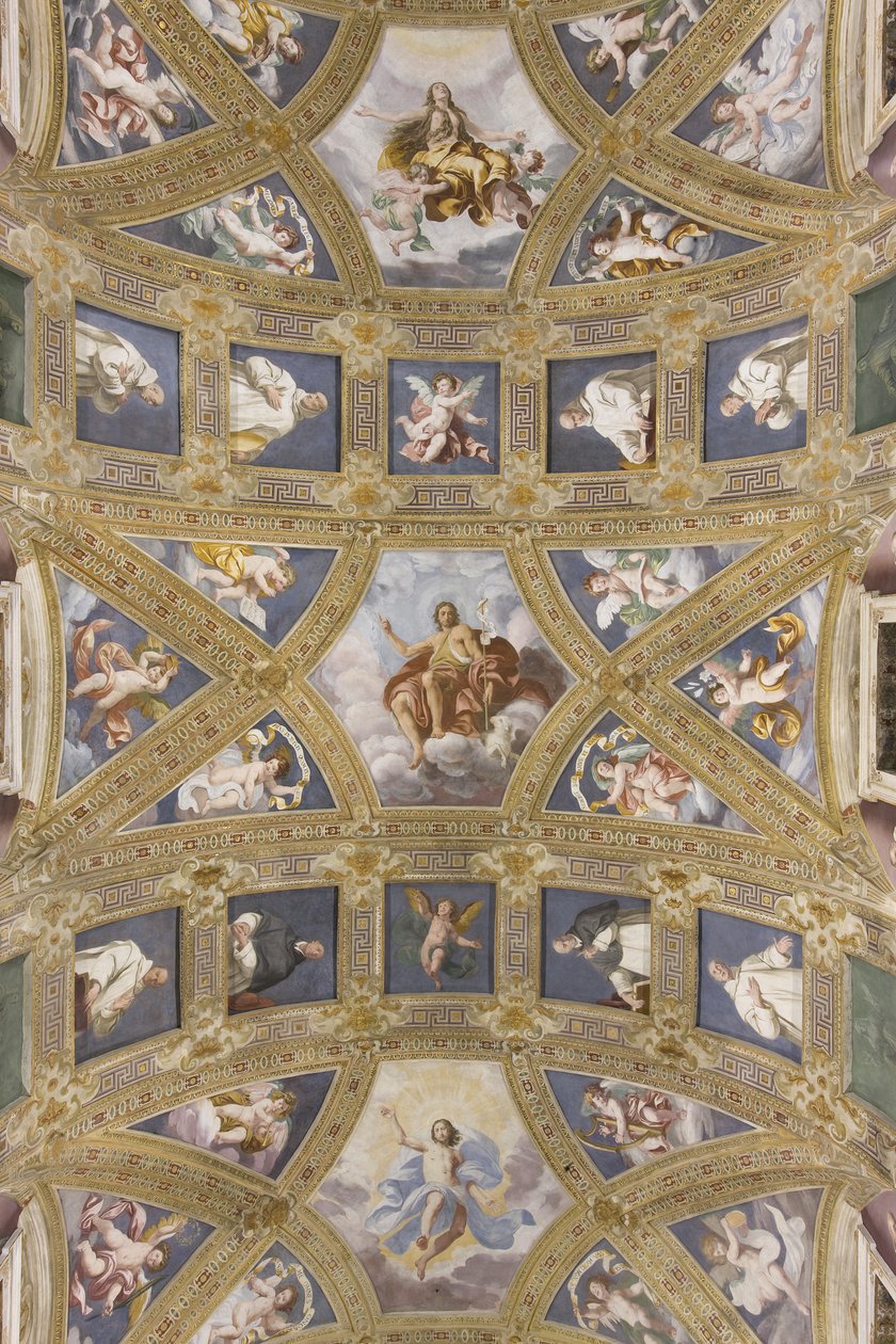 Hvelv i sentralskipet, Church of S. Maria Assunta, 1629 av Daniele Crespi