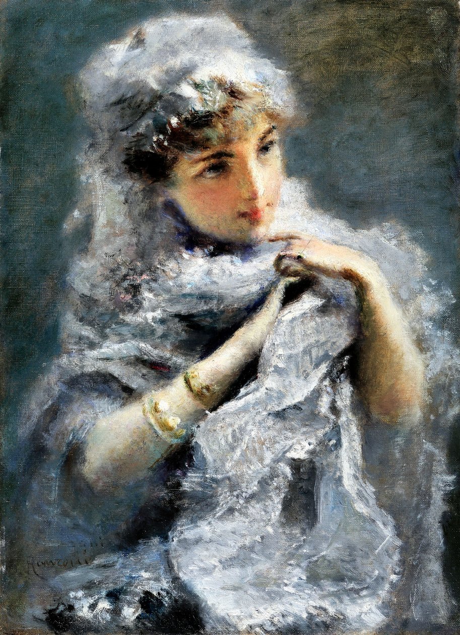 Den engelske jenta, 1886. av Daniele Ranzoni