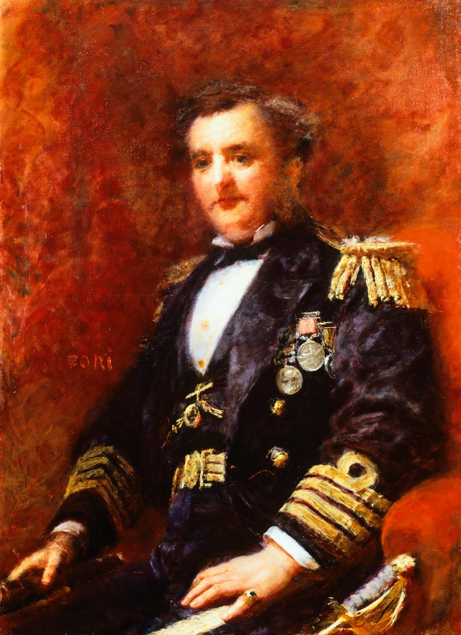 Portrett av admiral Mervyn Medlycott, av Daniele Ranzoni, olje på lerret av Danielle Ranzoni