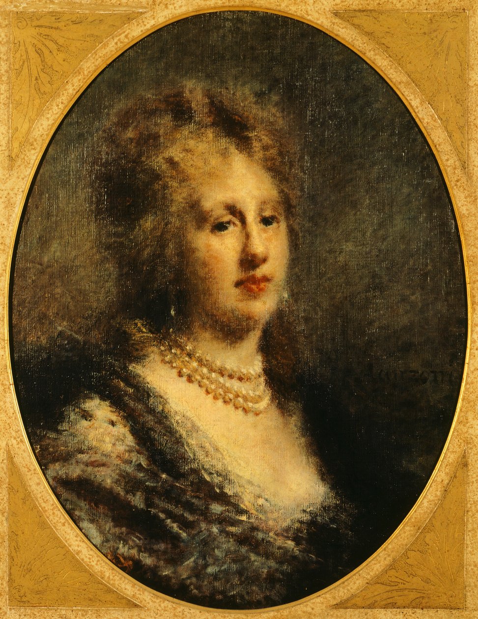 Portrett av baronesse Frankfort, av Daniele Ranzoni av Danielle Ranzoni
