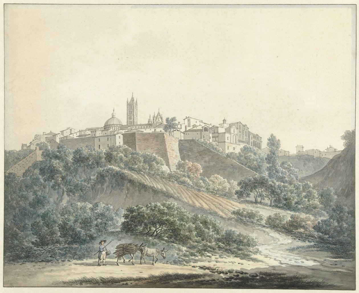 Utsikt over Siena av Daniël Dupré