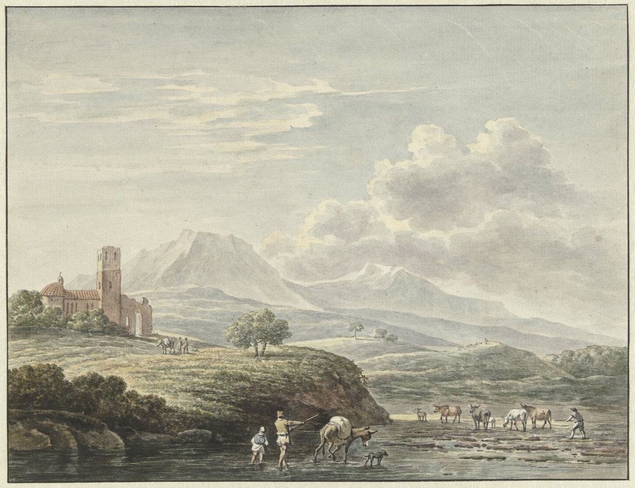 italiensk landskap av Daniël Dupré