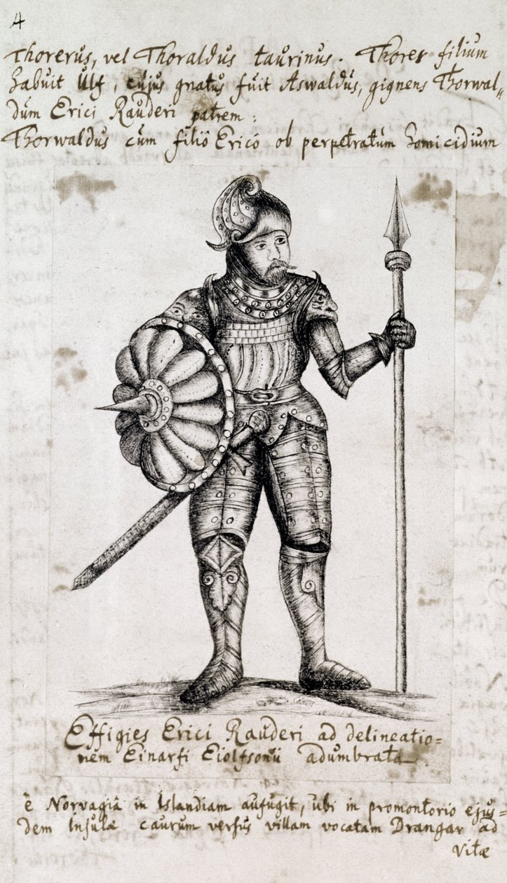 Erik den røde (950-10034) av Danish School