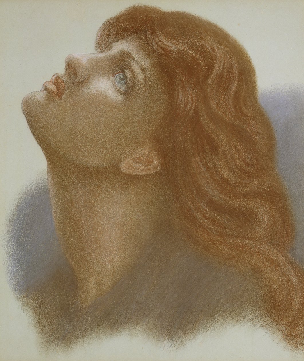 Astarte Syriaca (Venus Astarte) 1875 (farget kritt på papir) av Dante Gabriel Charles Rossetti