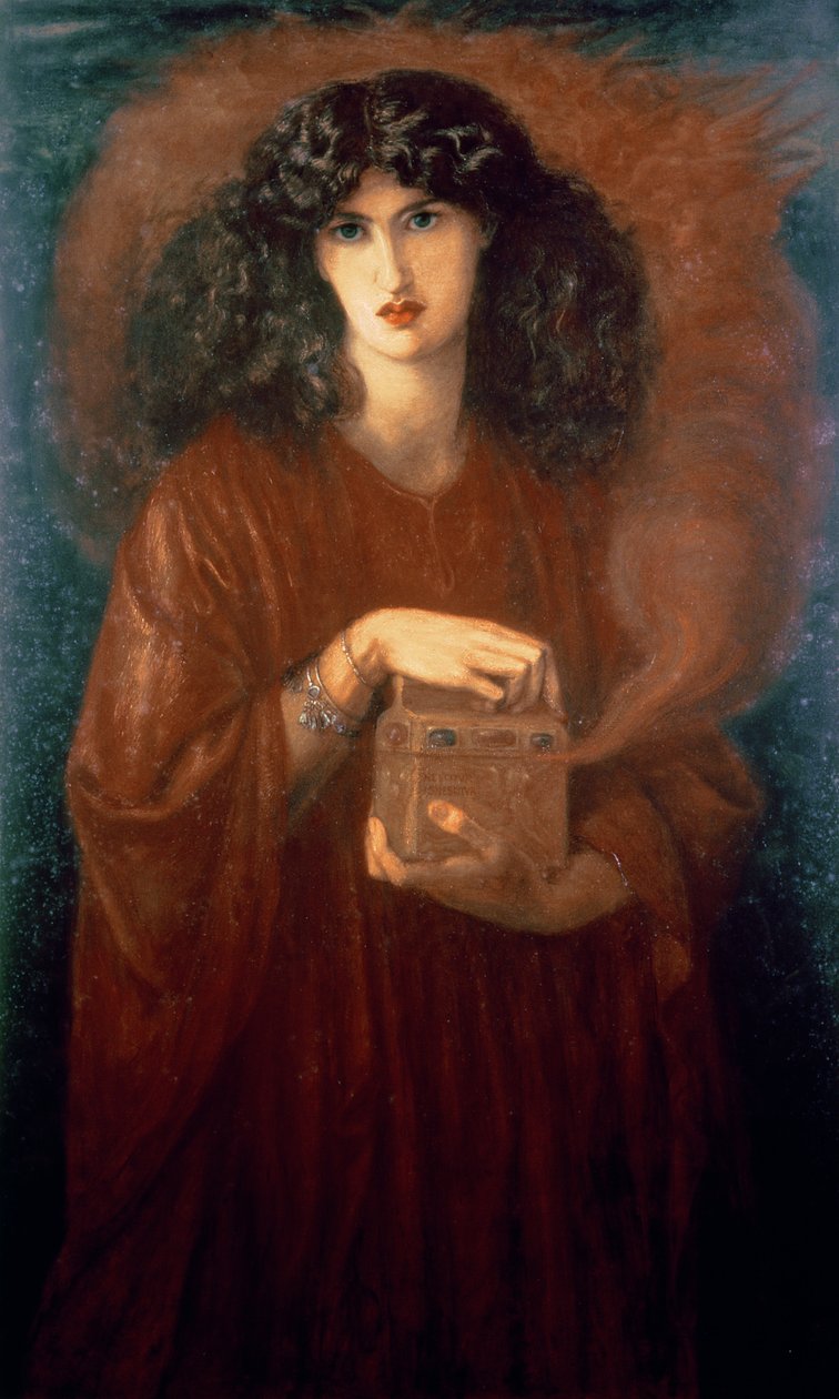 Pandora, 1871 av Dante Gabriel Charles Rossetti