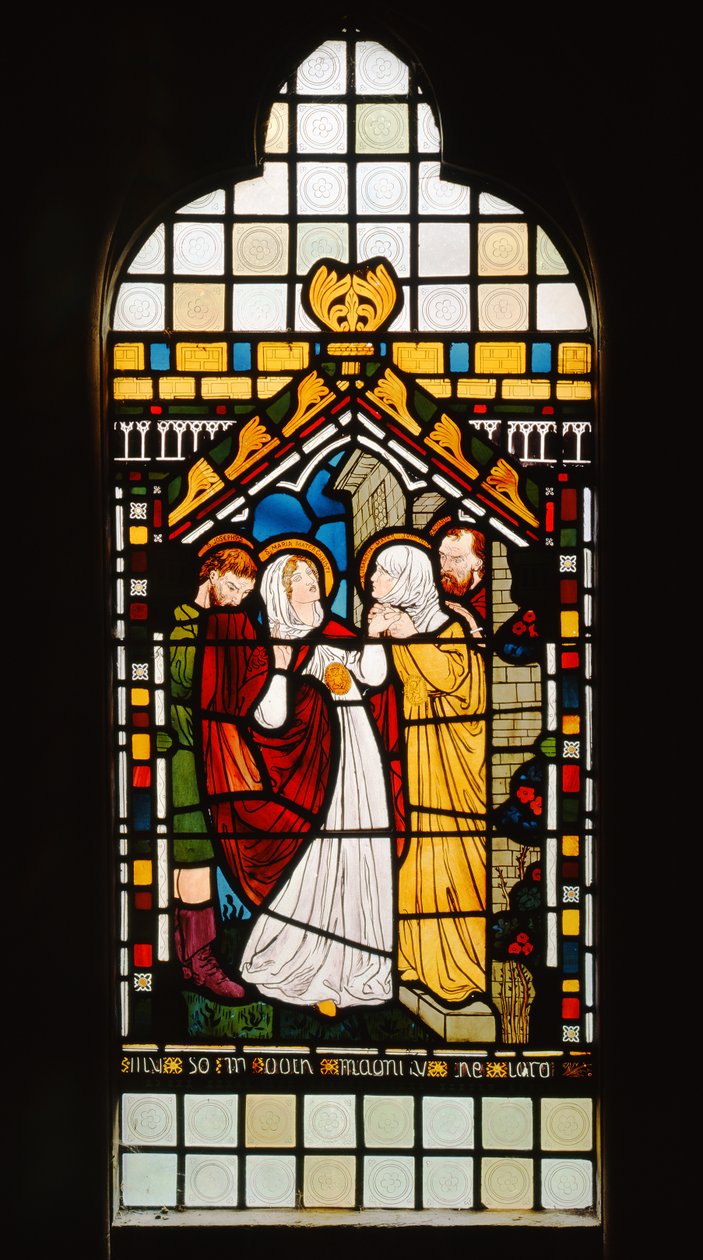 The Visitation, 1861 (farget glass) av Dante Gabriel Charles Rossetti