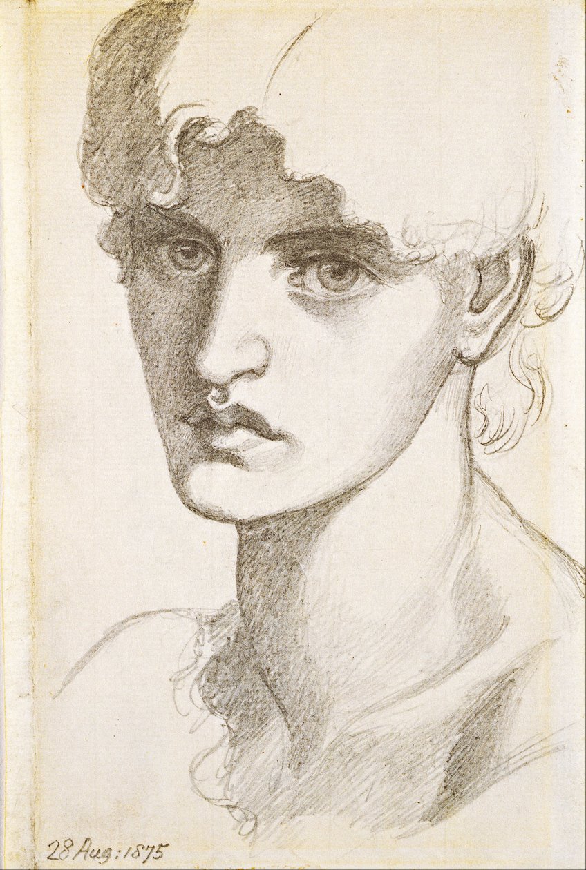 Jane Morris av Dante Gabriel Charles Rossetti