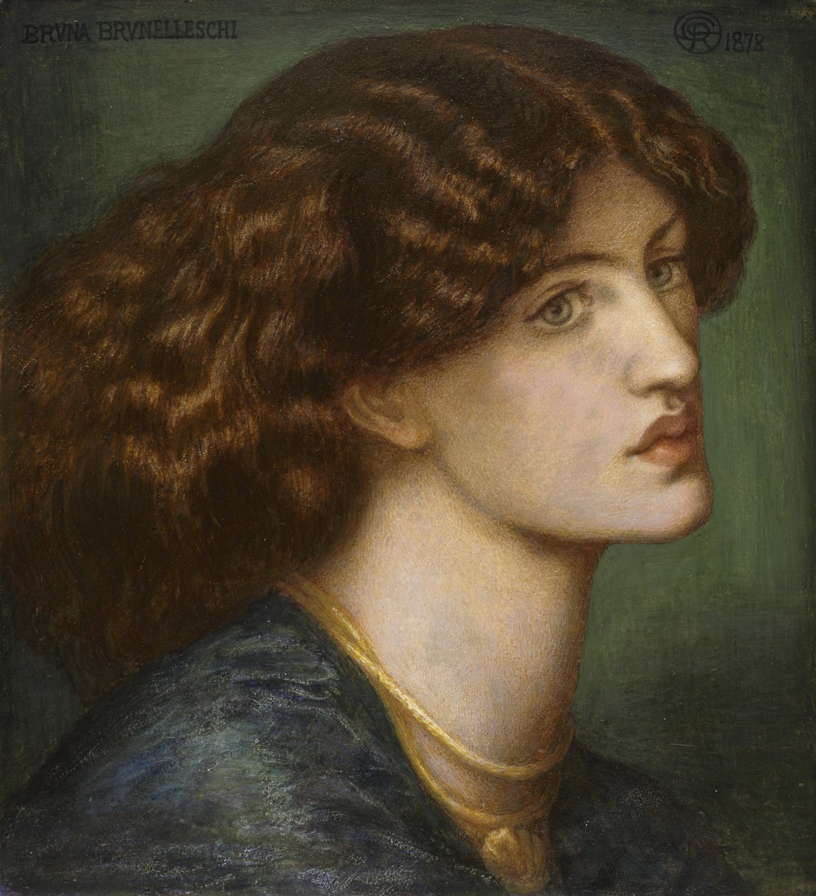 nr. 2759 Bruna Brunelleschi, 1878 (gouache) av Dante Gabriel Charles Rossetti