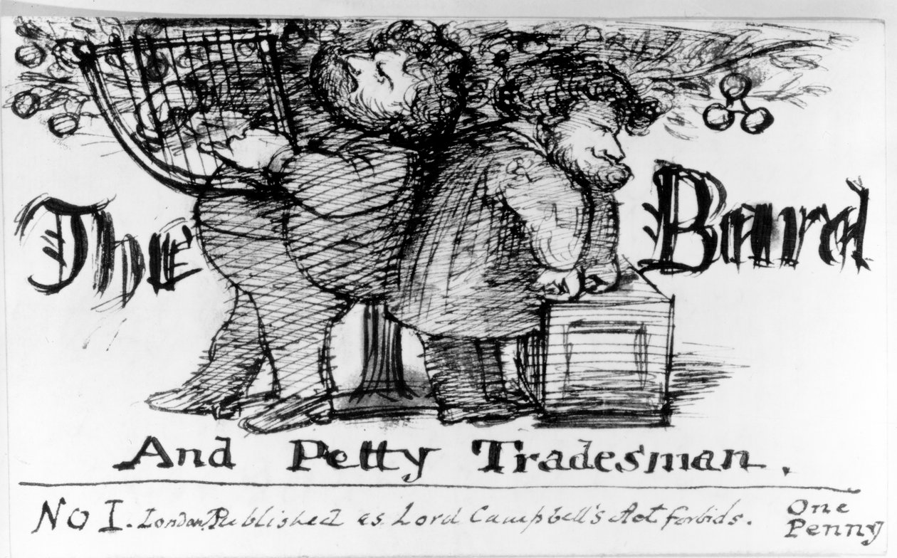 The Bard and Petty Tradesman, 1868 av Dante Gabriel Charles Rossetti