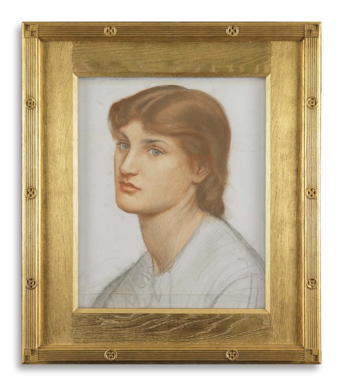 Alexa Wilding (farget kritt på papir) av Dante Gabriel Charles Rossetti