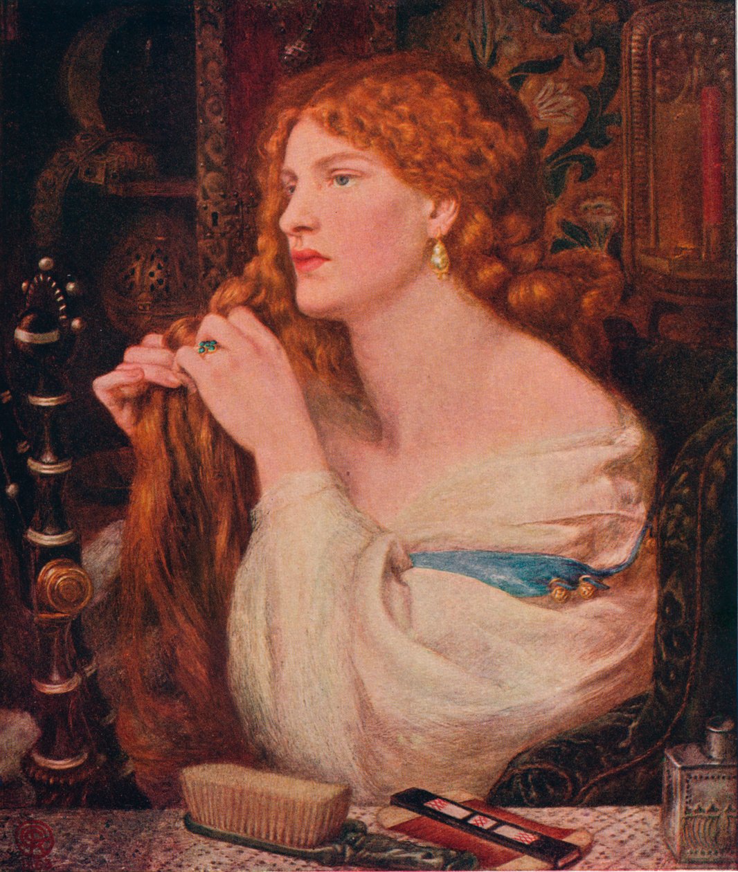 Aurelia Fazios elskerinne, 1863-1873 av Dante Gabriel Charles Rossetti