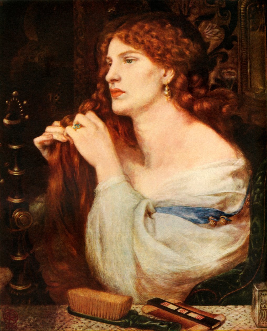 Aurelia Fazios elskerinne, 1863-1873, 1948. av Dante Gabriel Charles Rossetti
