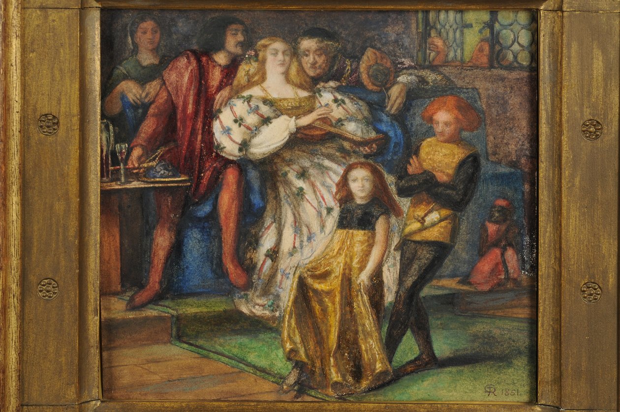 Borgia, 1851-59 (wc på papir) av Dante Gabriel Charles Rossetti