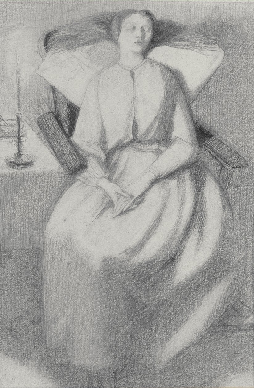 Elizabeth Siddal av Dante Gabriel Charles Rossetti