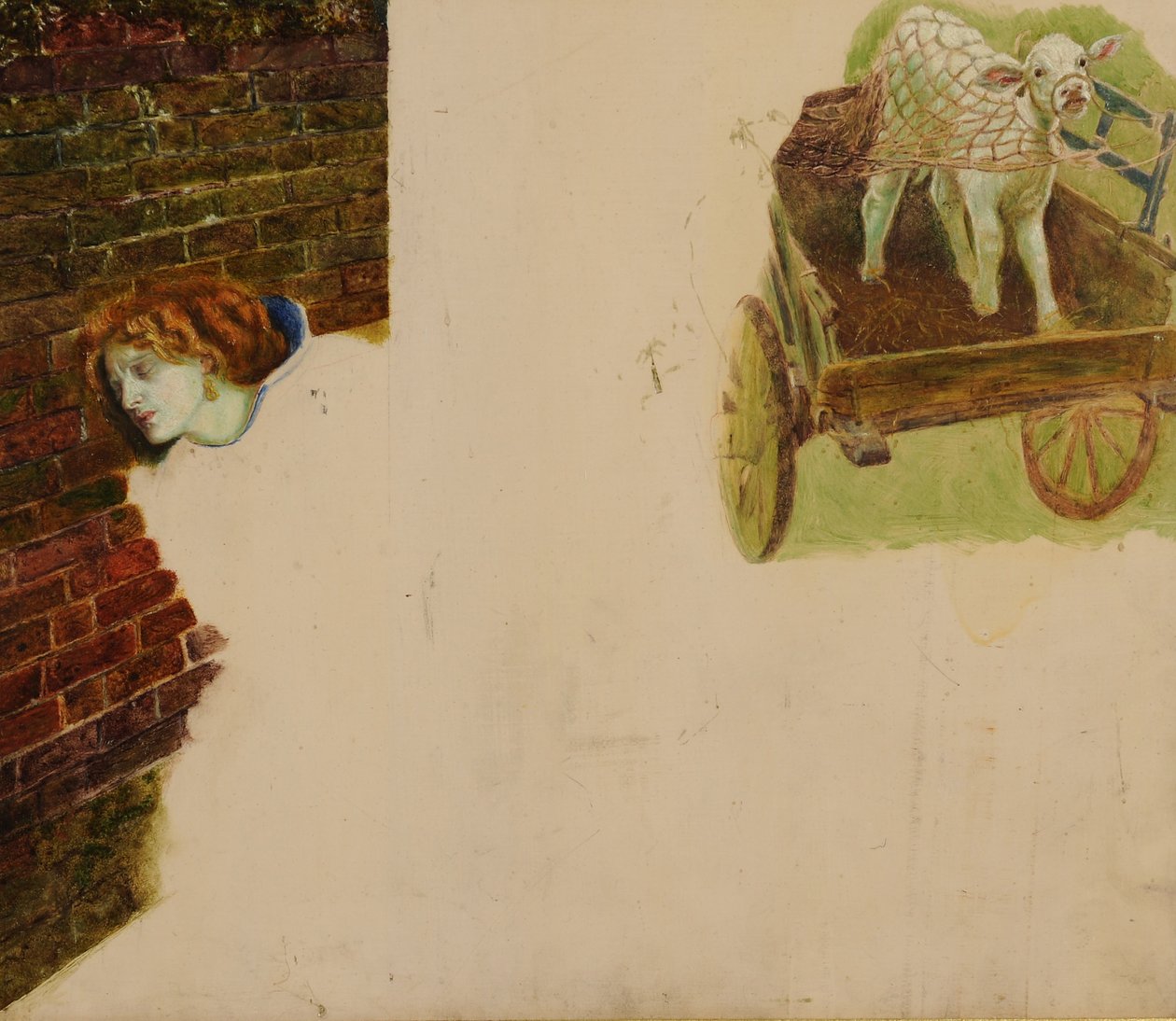 Funnet, ca. 1854 av Dante Gabriel Charles Rossetti