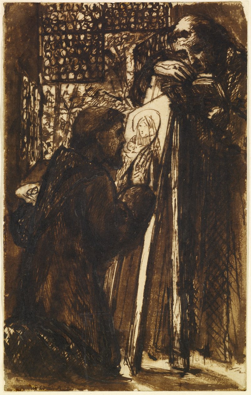 Fra Angelico Painting av Dante Gabriel Charles Rossetti
