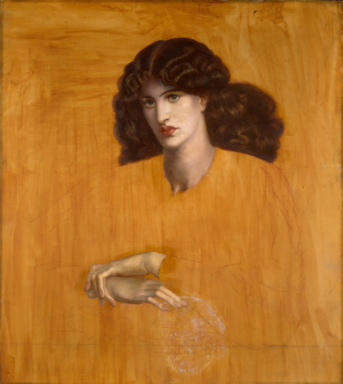 La Donna della Finestra [Medlidenhetens frue] av Dante Gabriel Charles Rossetti
