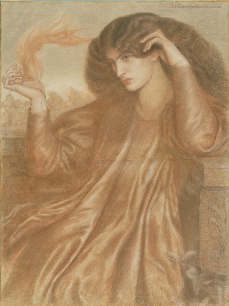 Flammens kvinne av Dante Gabriel Charles Rossetti