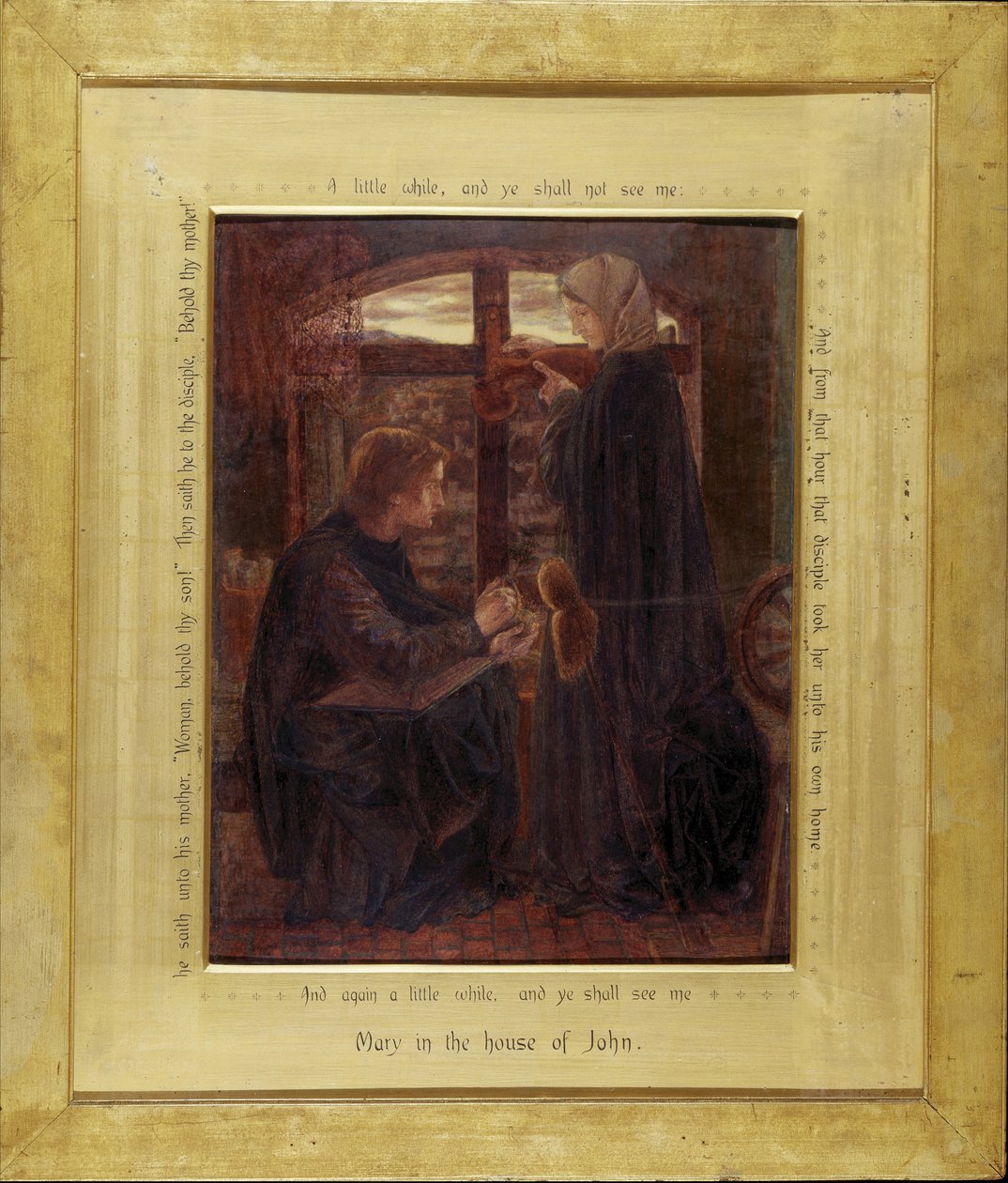Maria i Johanneshuset av Dante Gabriel Charles Rossetti