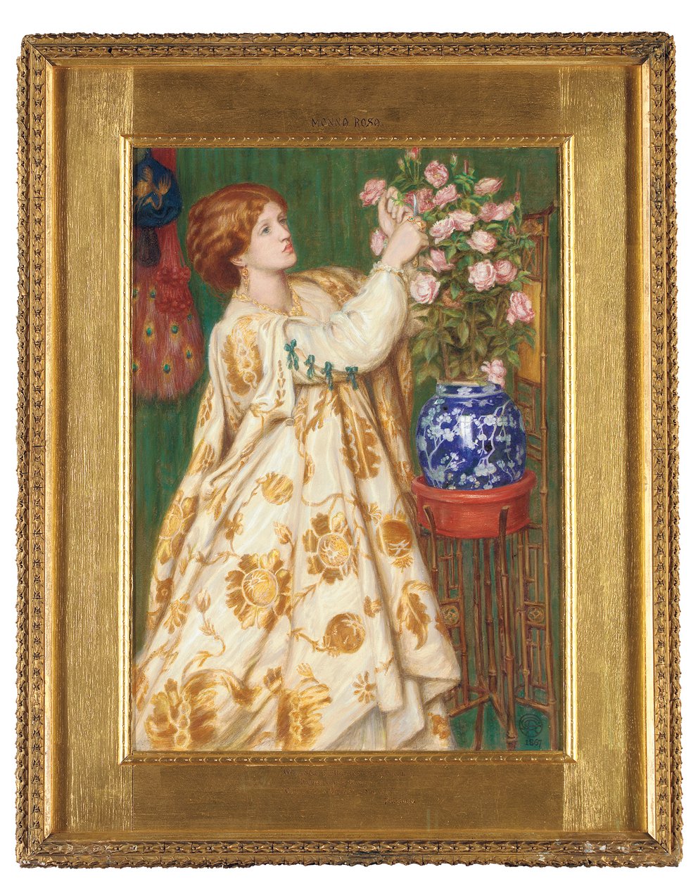 Monna Rosa, 1867 av Dante Gabriel Charles Rossetti