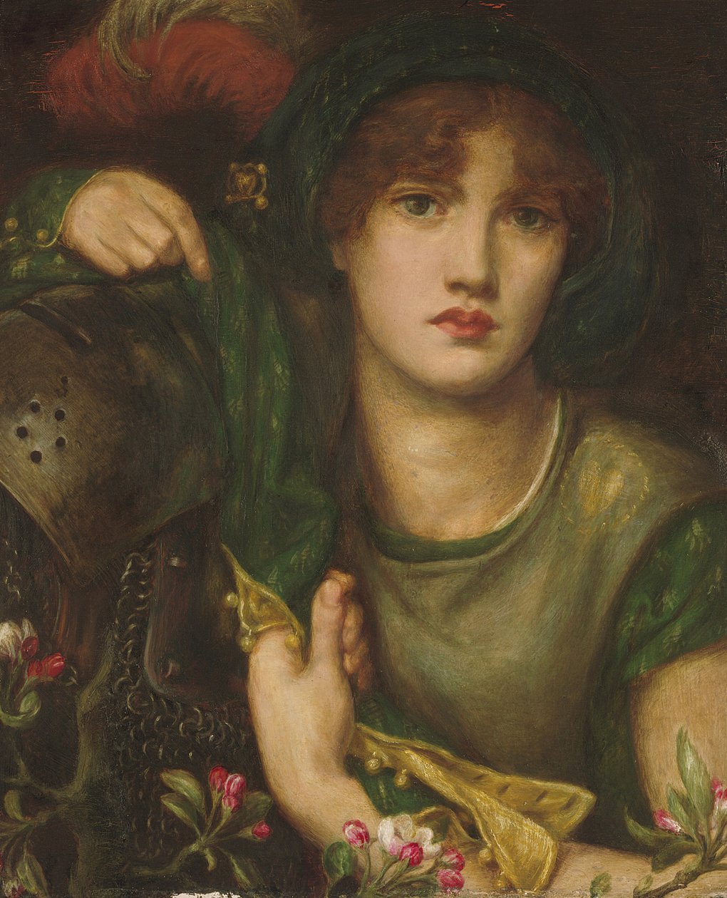 My Lady Greensleeves, 1863 av Dante Gabriel Charles Rossetti