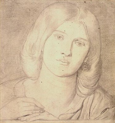 No.1537 Miss Fanny Cornforth, ca. 1860 (blyant på papir) av Dante Gabriel Charles Rossetti