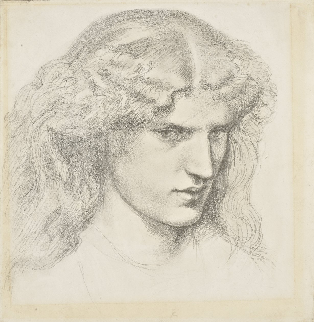 Portrett av Annie Miller, 1860-tallet av Dante Gabriel Charles Rossetti
