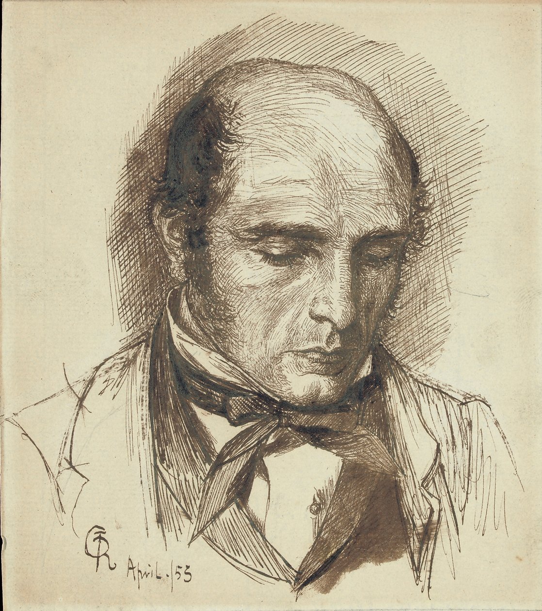 Portrett av Henry Polidori, 1953 av Dante Gabriel Charles Rossetti