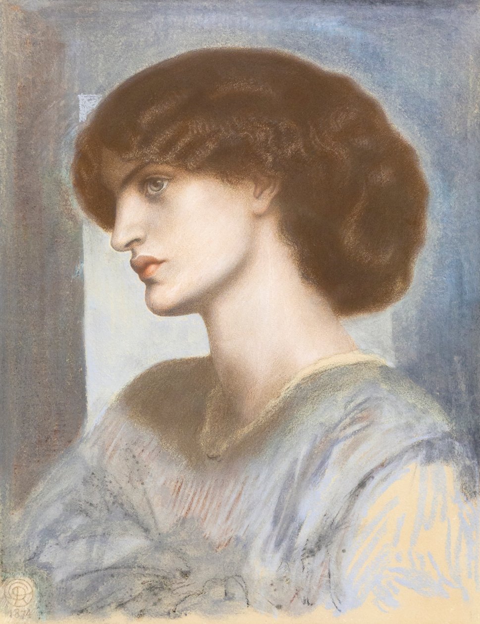 Portrett av Jane Morris av Dante Gabriel Charles Rossetti
