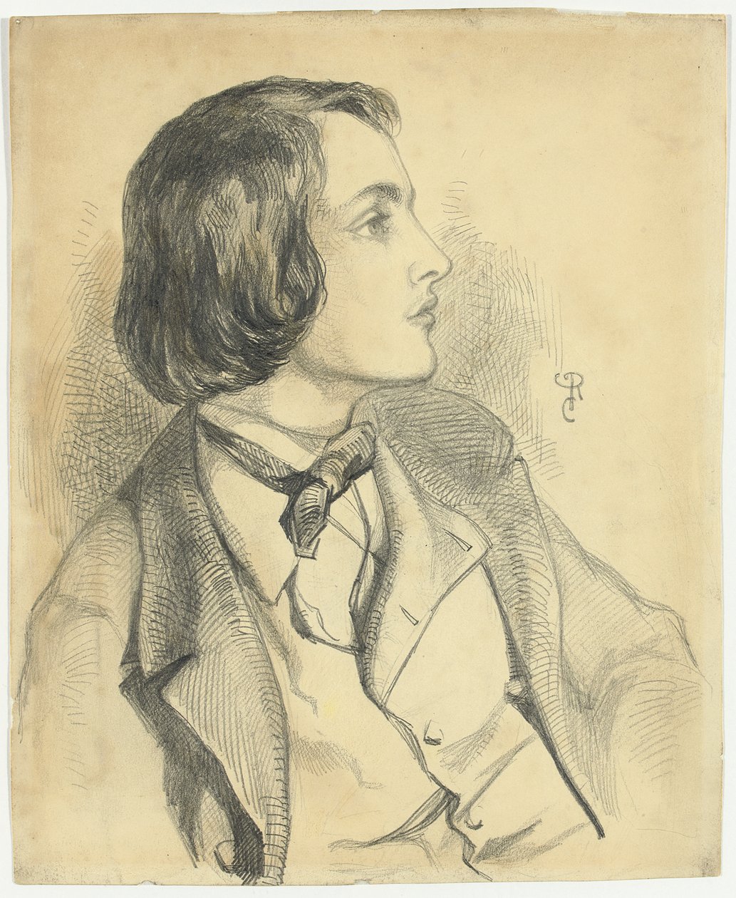 Portrett av William Michael Rossetti, av Dante Gabriel Charles Rossetti