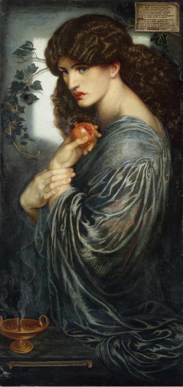 Proserpin, 1882 av Dante Gabriel Charles Rossetti