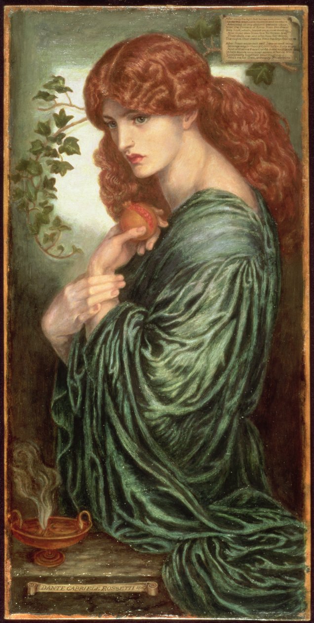 Proserpin, 1882 av Dante Gabriel Charles Rossetti