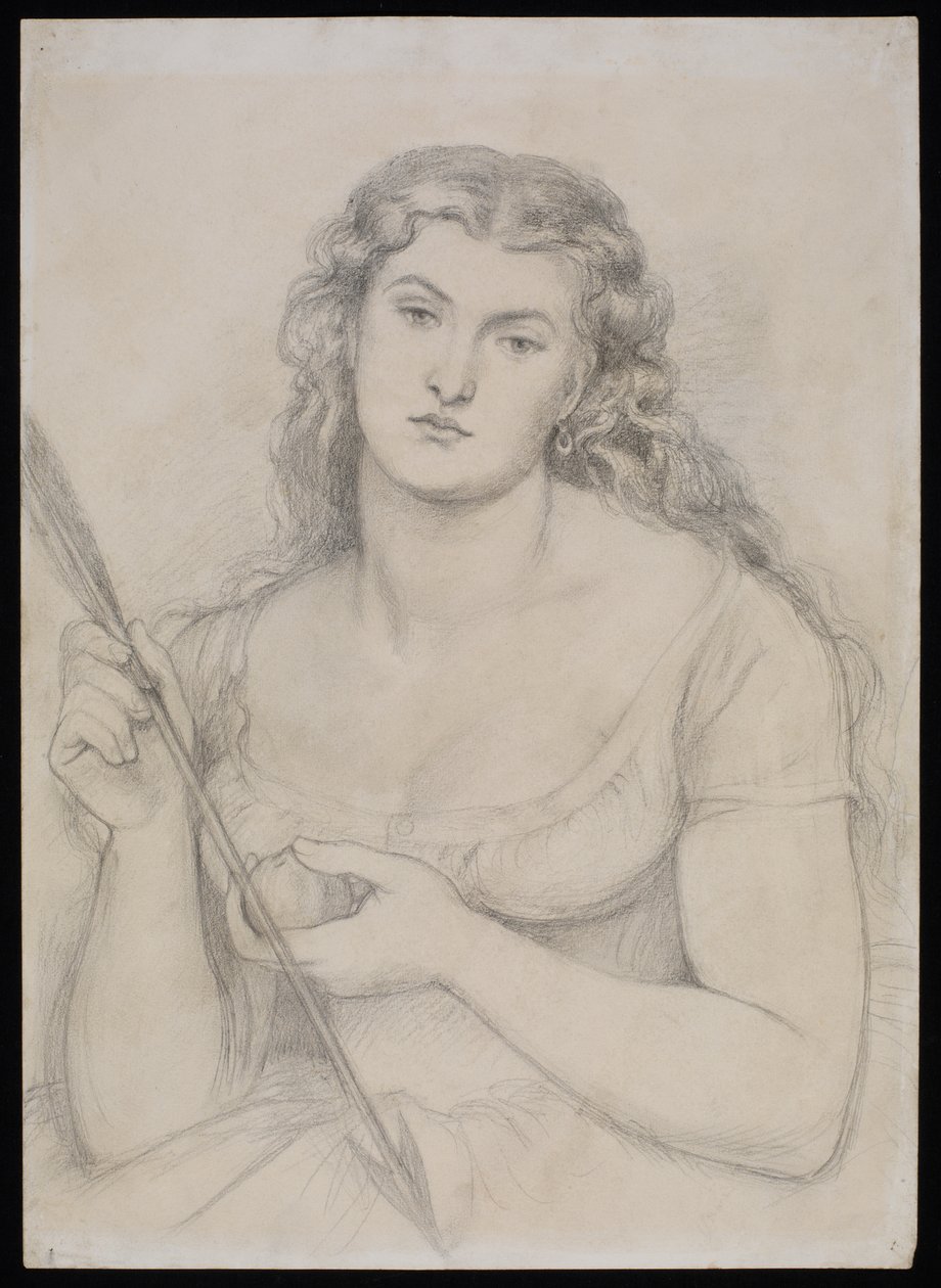 Studie for "Venus Verticordia", ca. 1863-64 av Dante Gabriel Charles Rossetti
