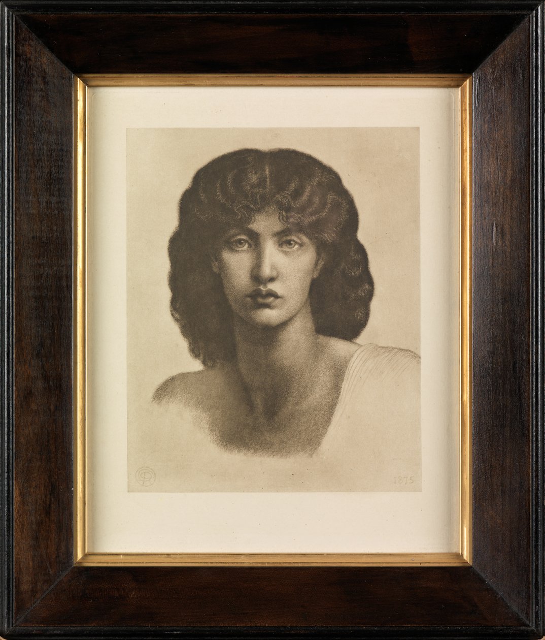 Studie av Jane Morris for Astarte Syriaca (fotogravyr) av Dante Gabriel Charles Rossetti