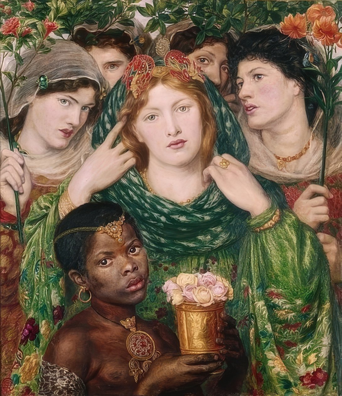Den elskede. 1865/66 av Dante Gabriel Charles Rossetti