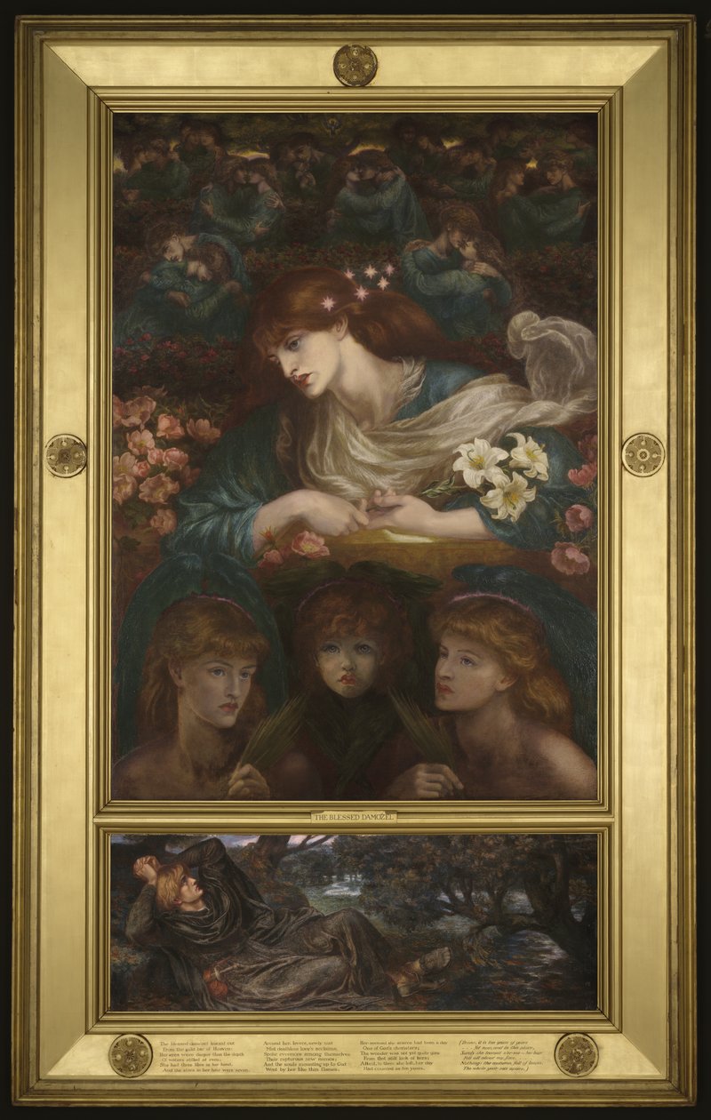 Den salige Damozel, 1875-78 av Dante Gabriel Charles Rossetti