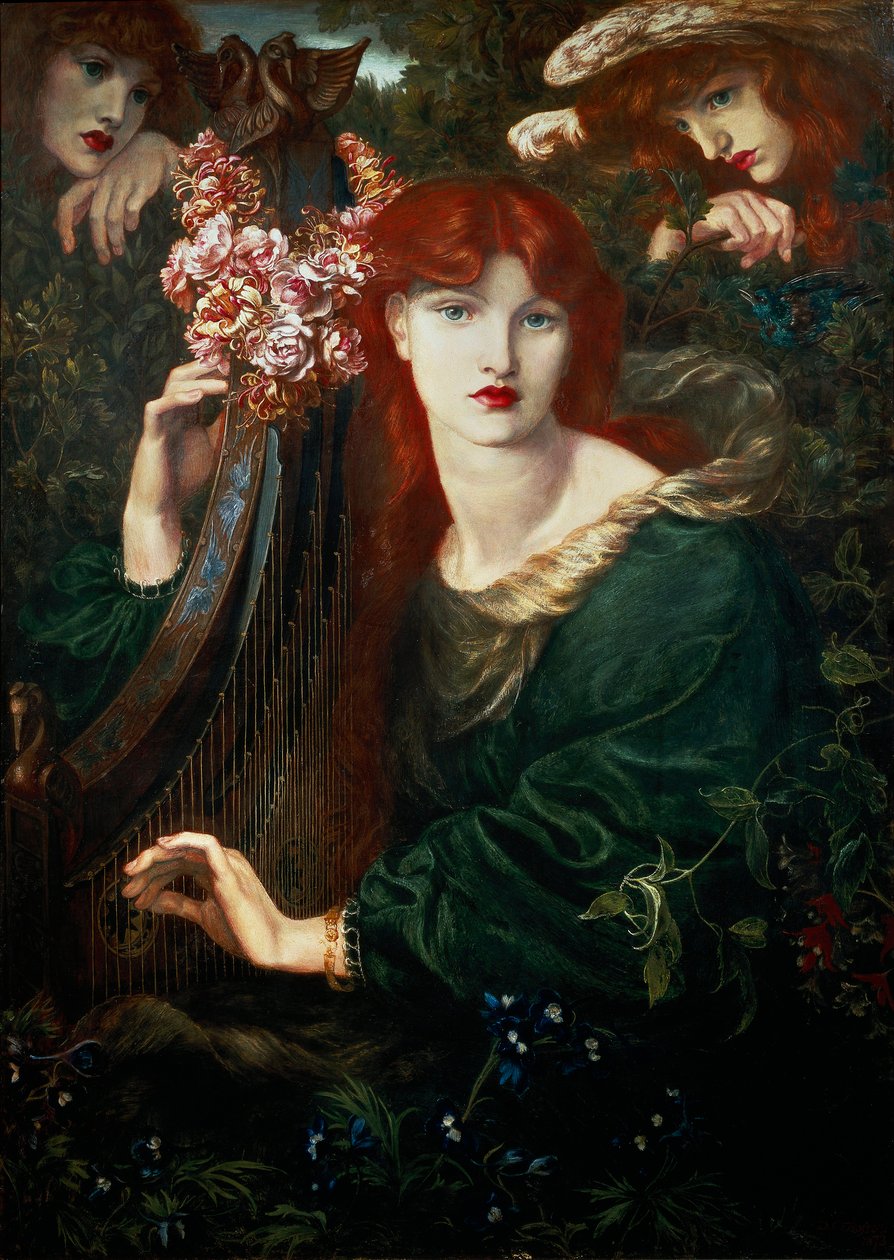 "The Ghirlanddata", maleri av Dante Gabriel Rossetti av Dante Gabriel Charles Rossetti