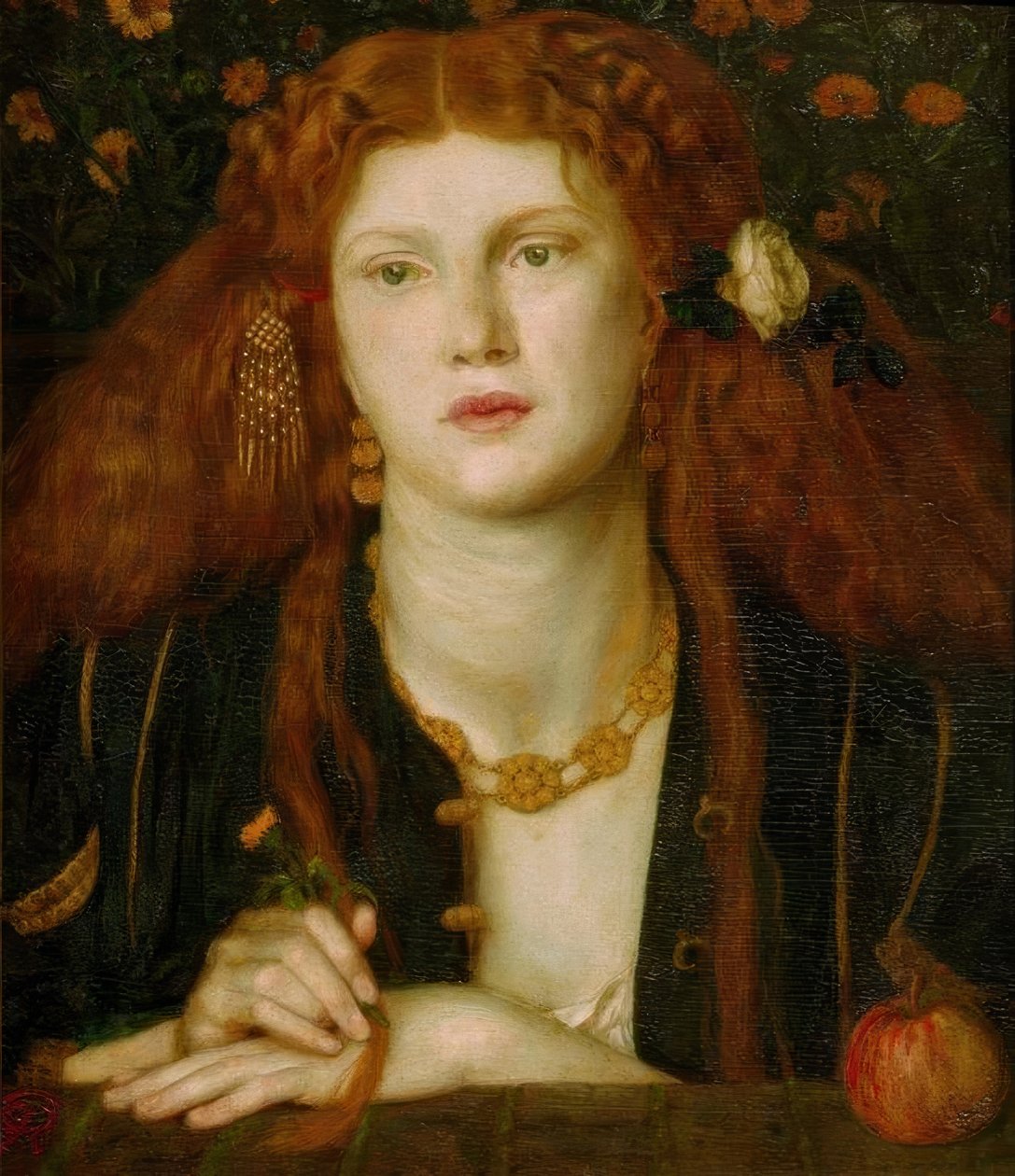 Kysset munn av Dante Gabriel Charles Rossetti