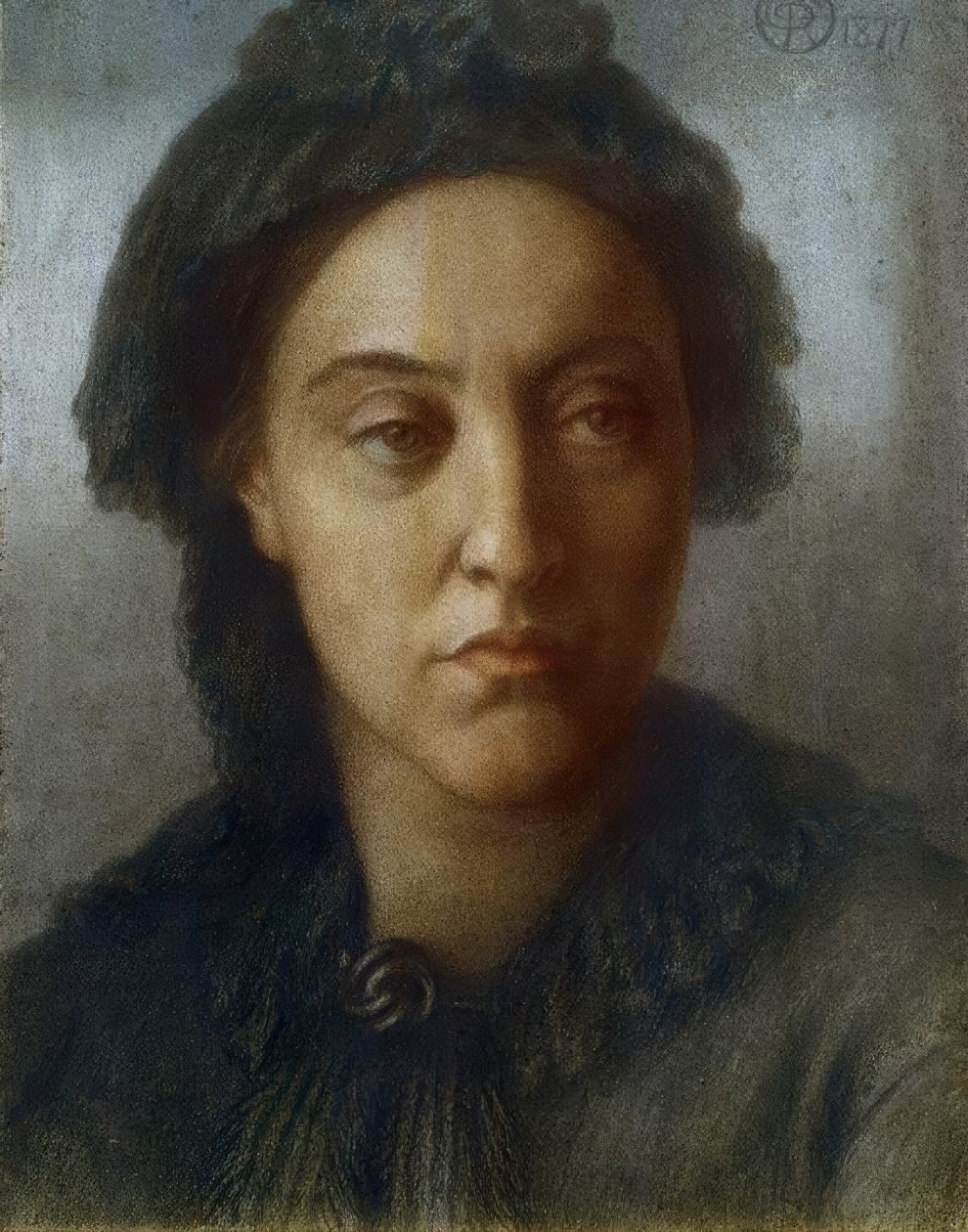 Christina G.Rossetti av Dante Gabriel Charles Rossetti