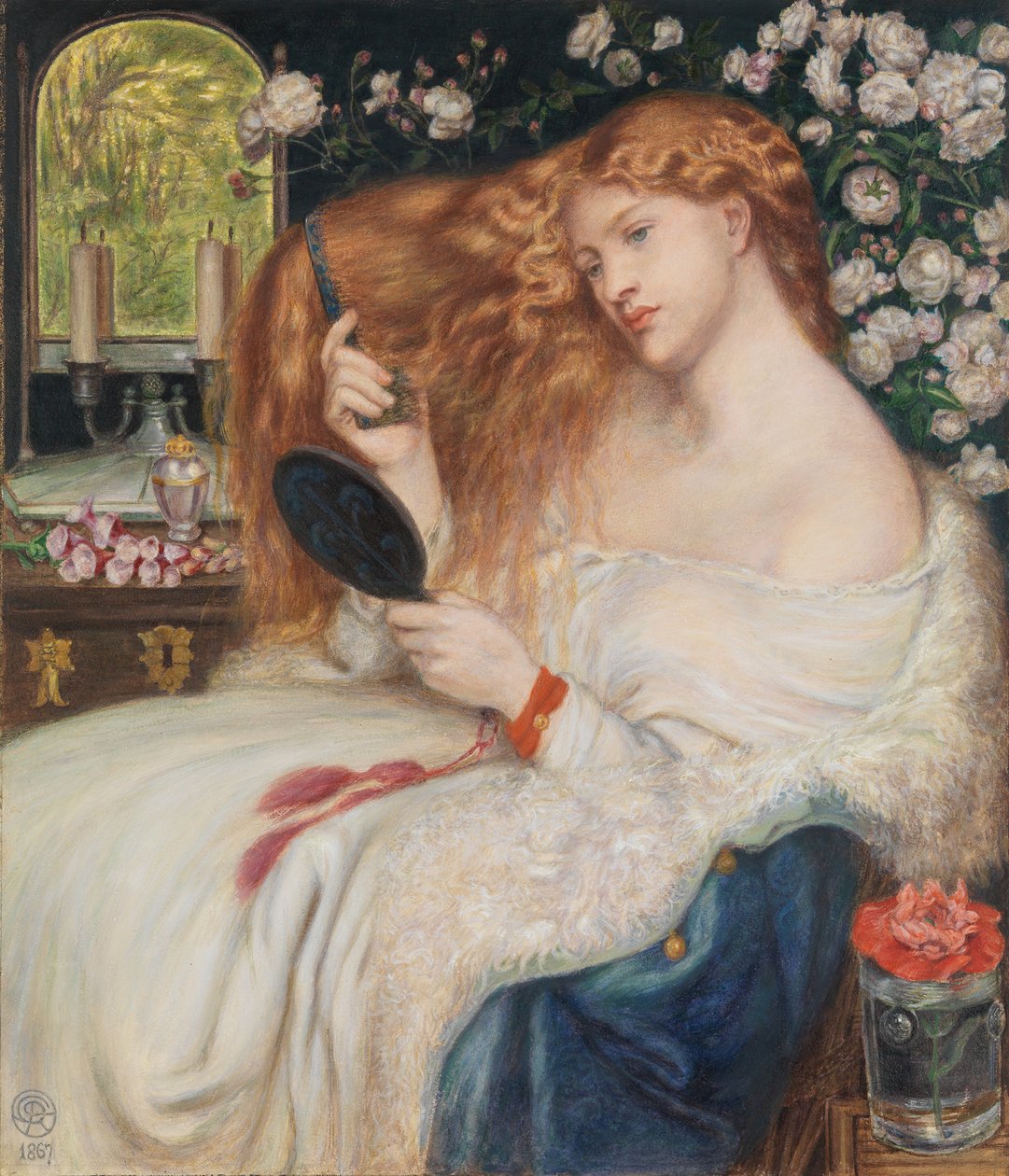Lady Lilith, 1867 av Dante Gabriel Rossetti