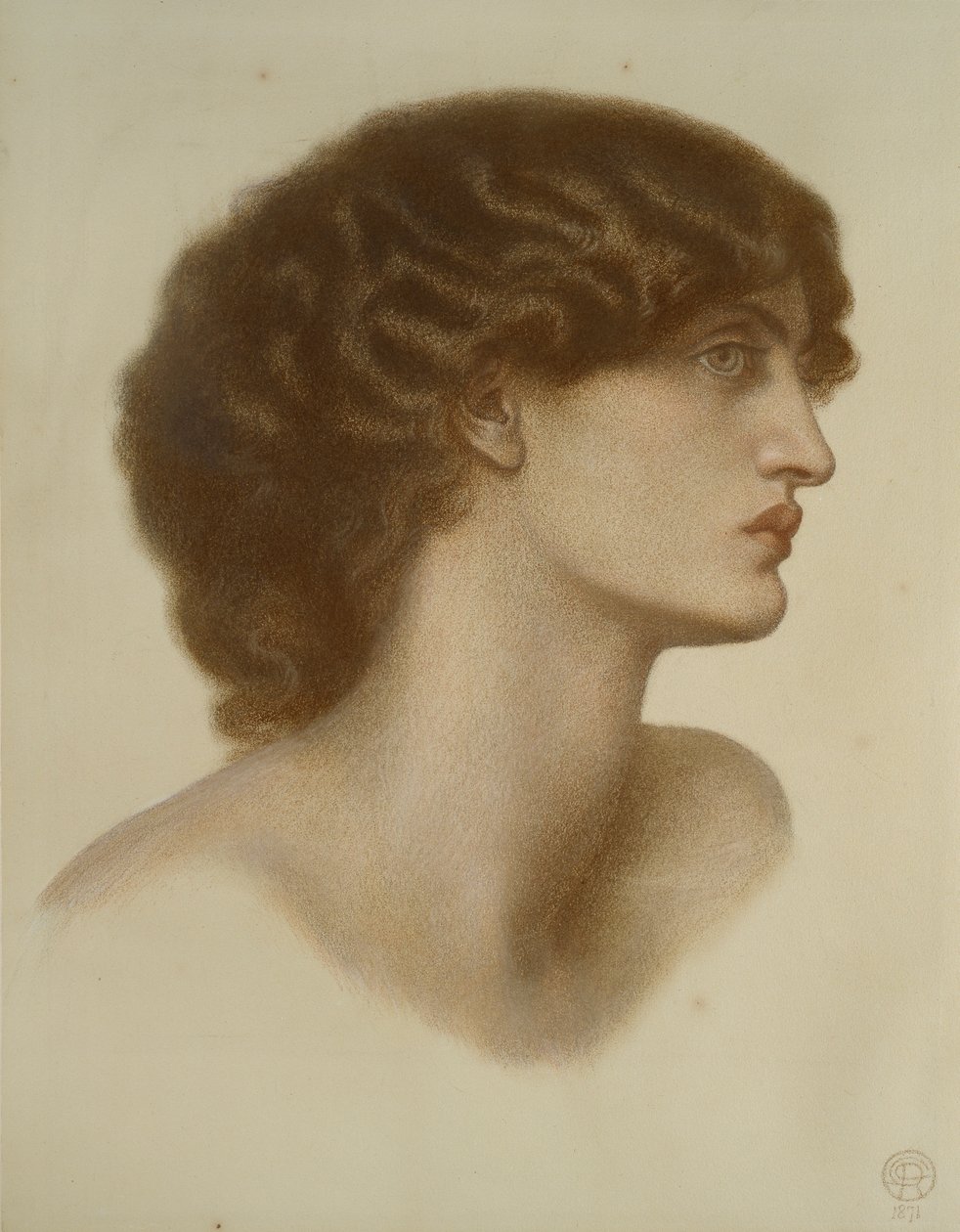 Mørk perle, 1871 av Dante Gabriel Rossetti