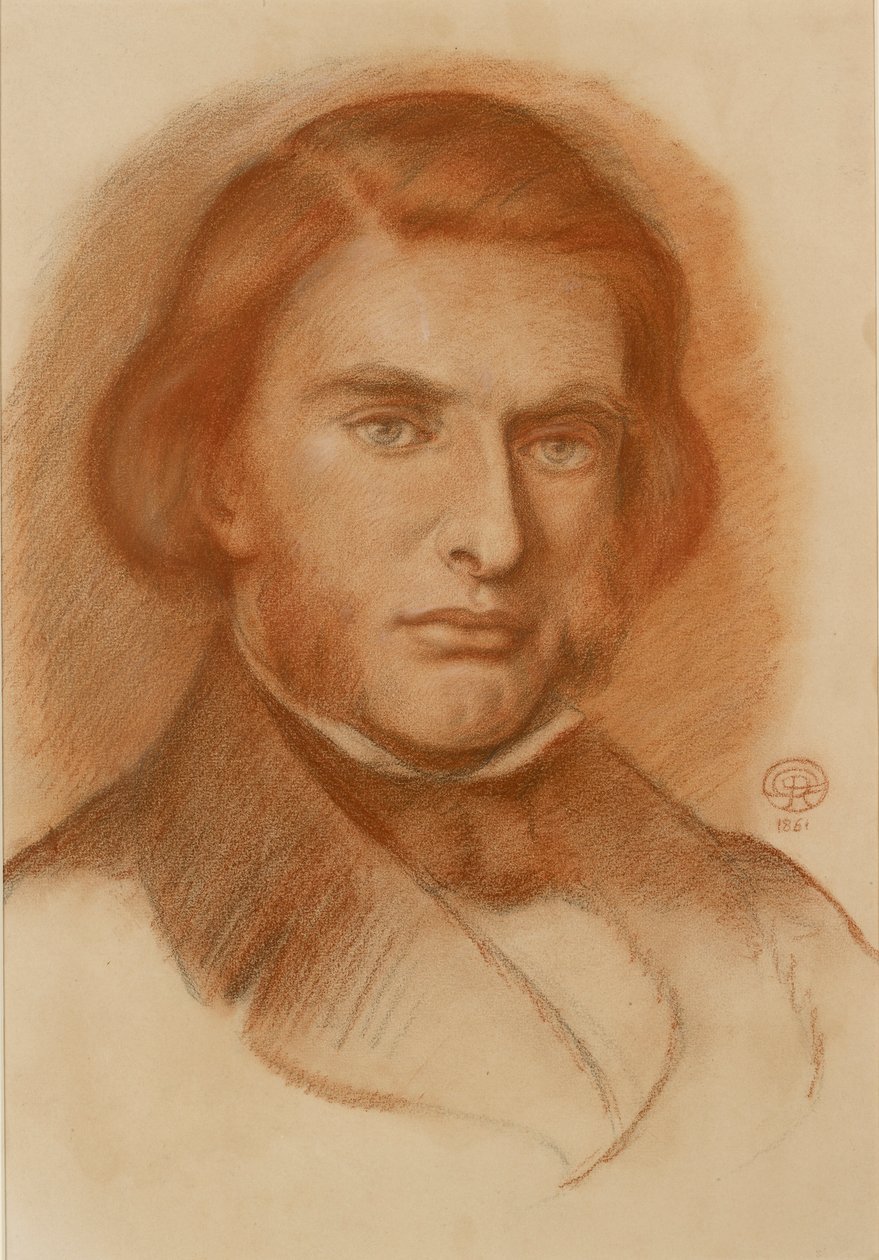 Portrett av John Ruskin, 1861 av Dante Gabriel Rossetti