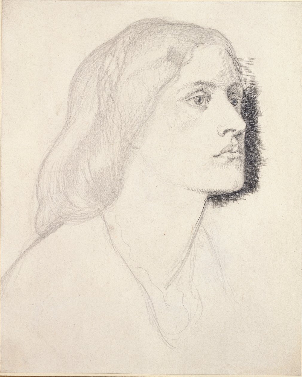 Portrett av frøken Ruth Herbert, sannsynligvis 1858 av Dante Gabriel Rossetti
