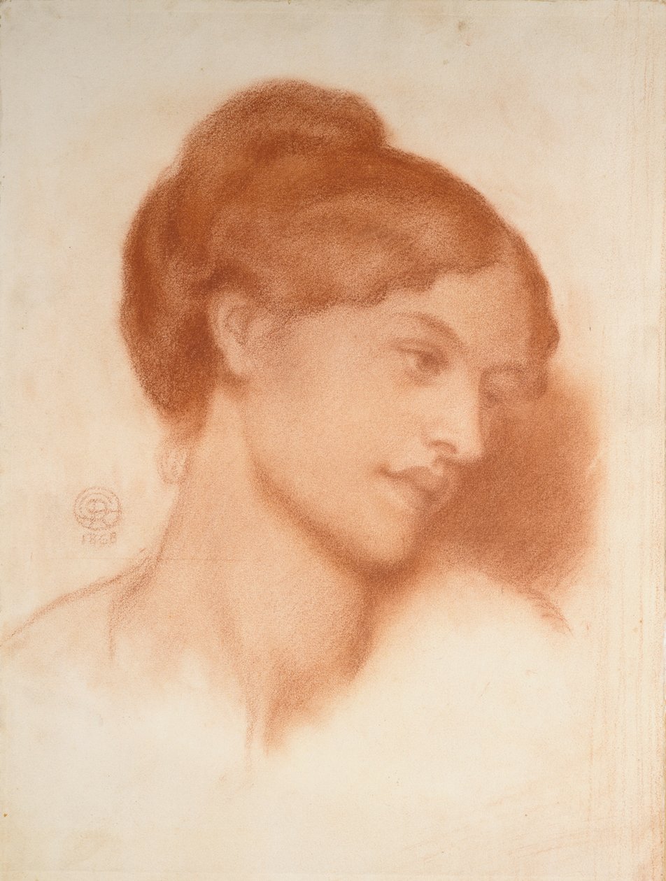 Portrett av fru Murray Marks, 1868 av Dante Gabriel Rossetti