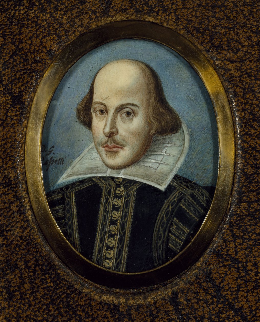 Portrett av William Shakespeare 1564-1616, ca 1865 av Dante Gabriel Charles Rossetti