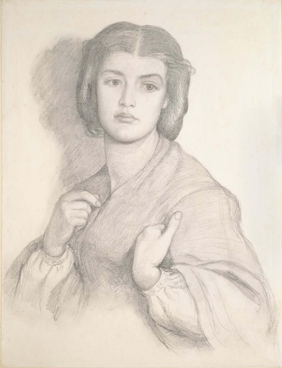 Portrett av en kvinne, midten av 1800-tallet av Dante Gabriel Rossetti