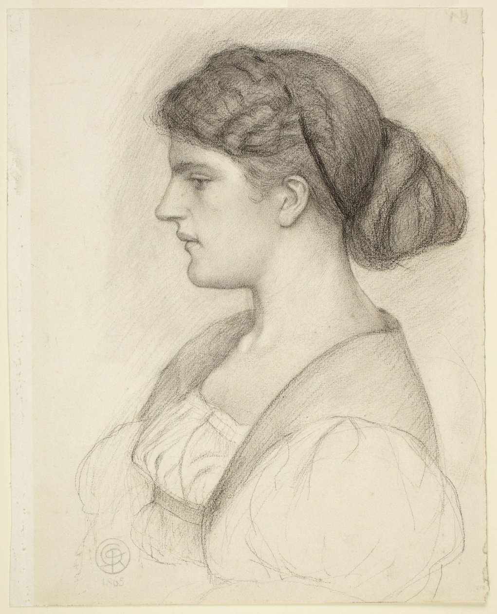 Profilbyste av Fanny Cornforth av Dante Gabriel Rossetti