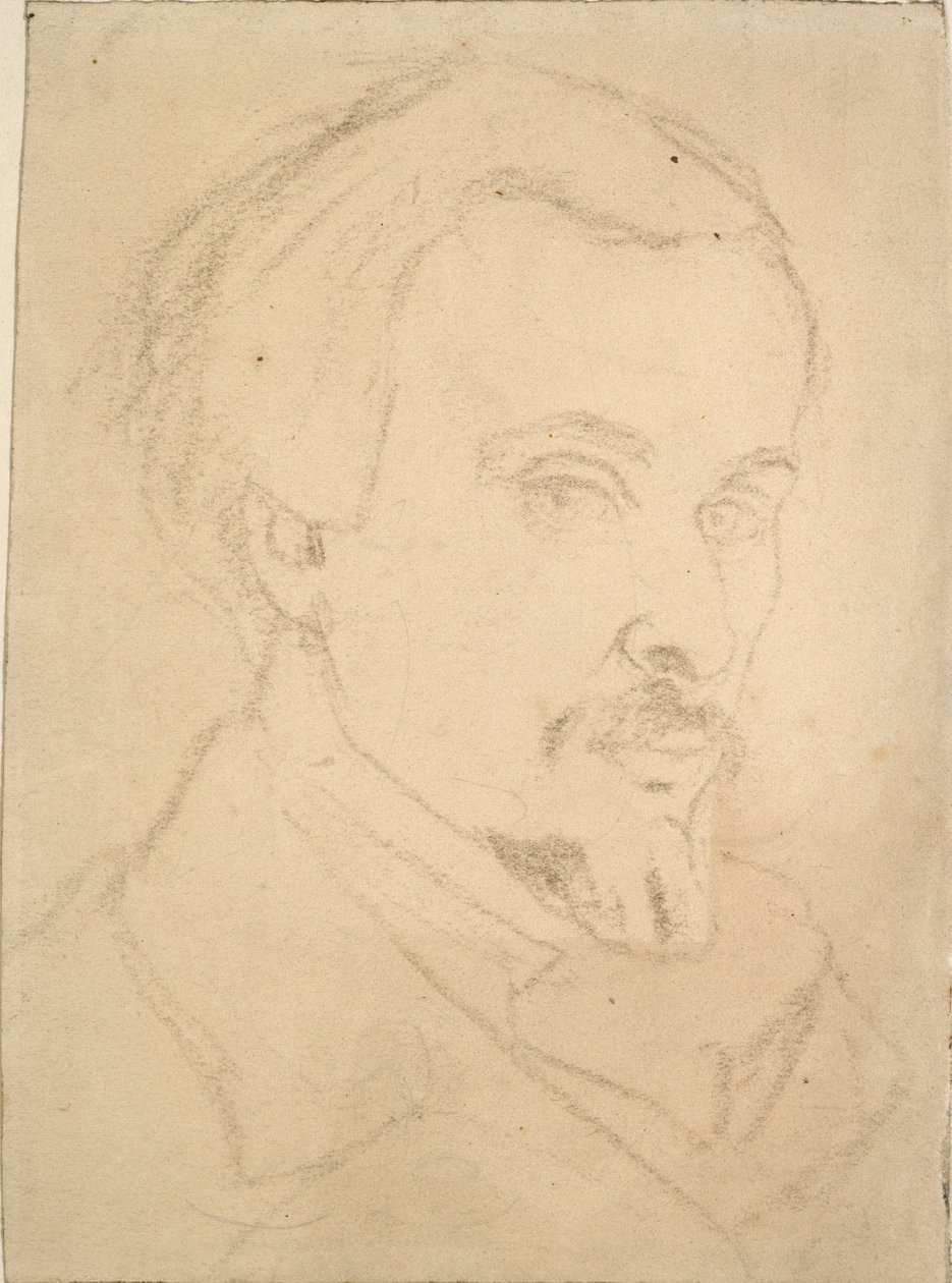 Selvportrett, c1850-1870 av Dante Gabriel Rossetti