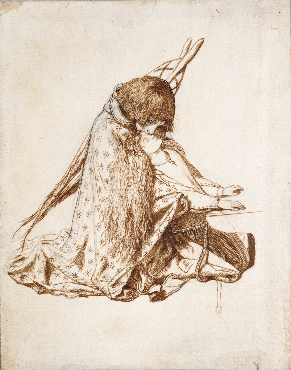 St Cecilia, ca 1850-tallet av Dante Gabriel Rossetti